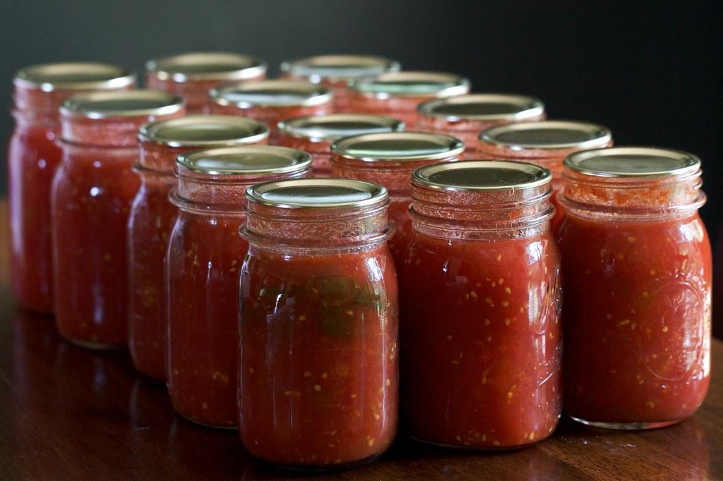 Home canned crushed tomatoes